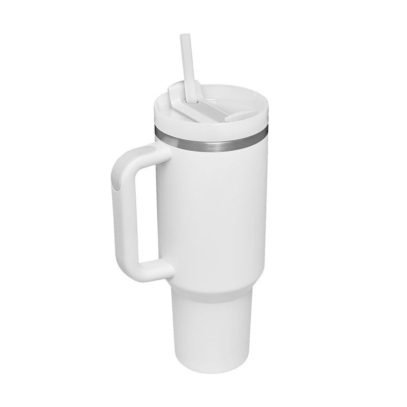 40 Oz Tumbler With Handle Straw Insulated, null