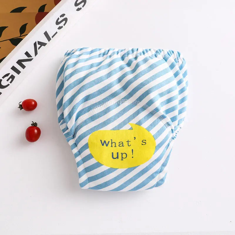 Cotton diaper pocket baby learning pants pull-up pants null