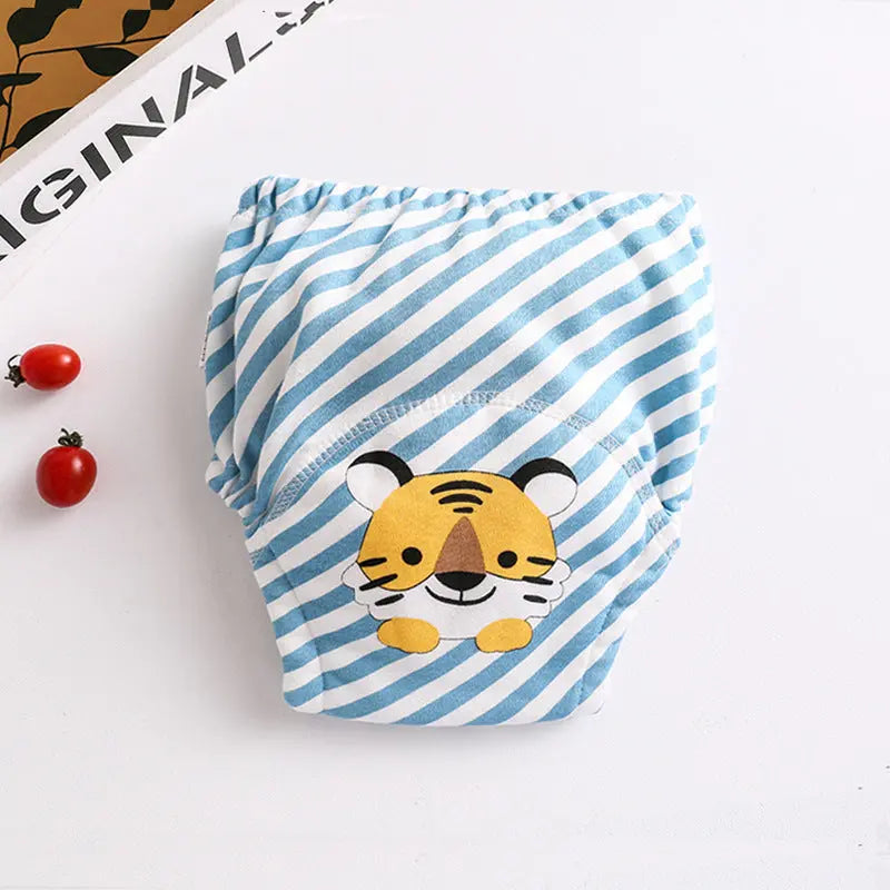 Cotton diaper pocket baby learning pants pull-up pants null