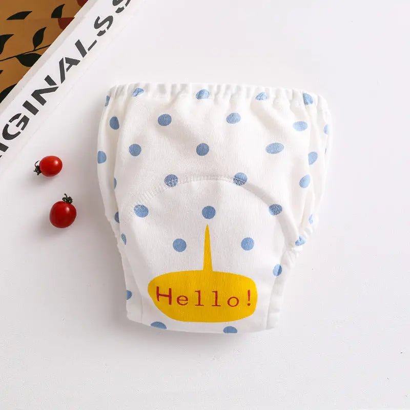 Cotton diaper pocket baby learning pants pull-up pants null