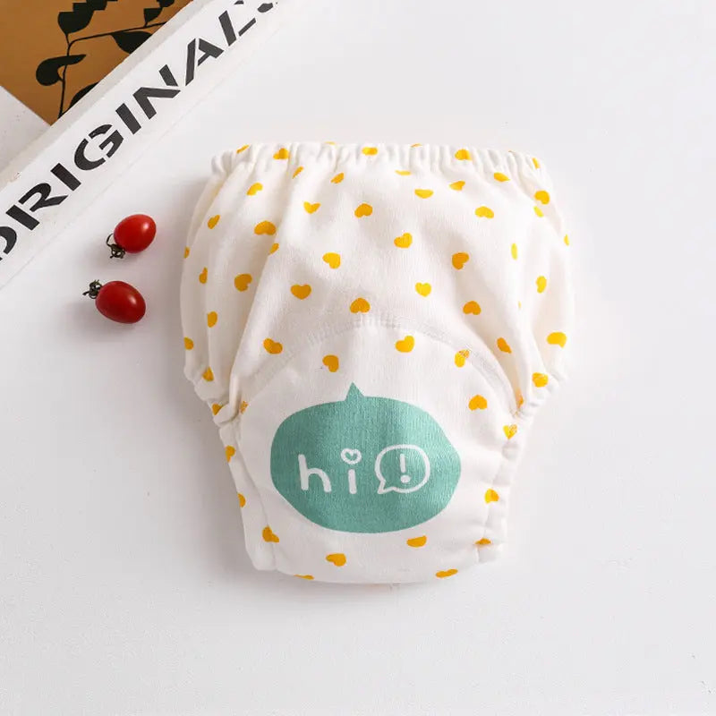 Cotton diaper pocket baby learning pants pull-up pants null