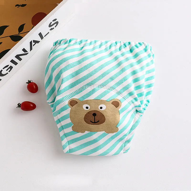 Cotton diaper pocket baby learning pants pull-up pants null