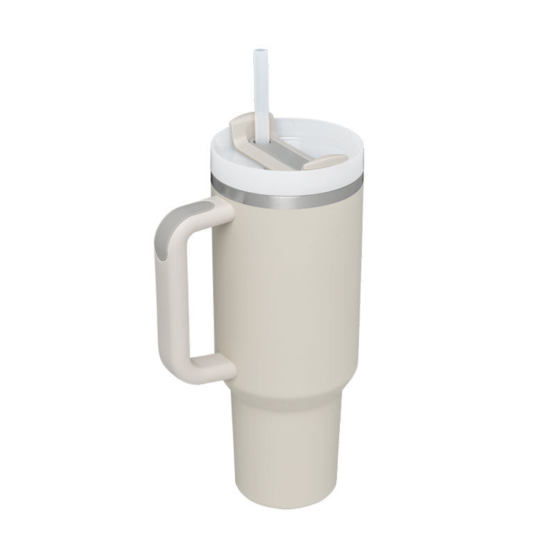 40 Oz Tumbler With Handle Straw Insulated, null