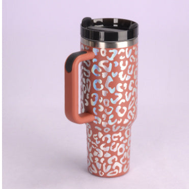 40 Oz Tumbler With Handle Straw Insulated, null