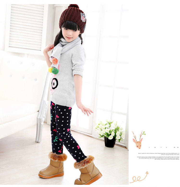 Girls' warm leggings null