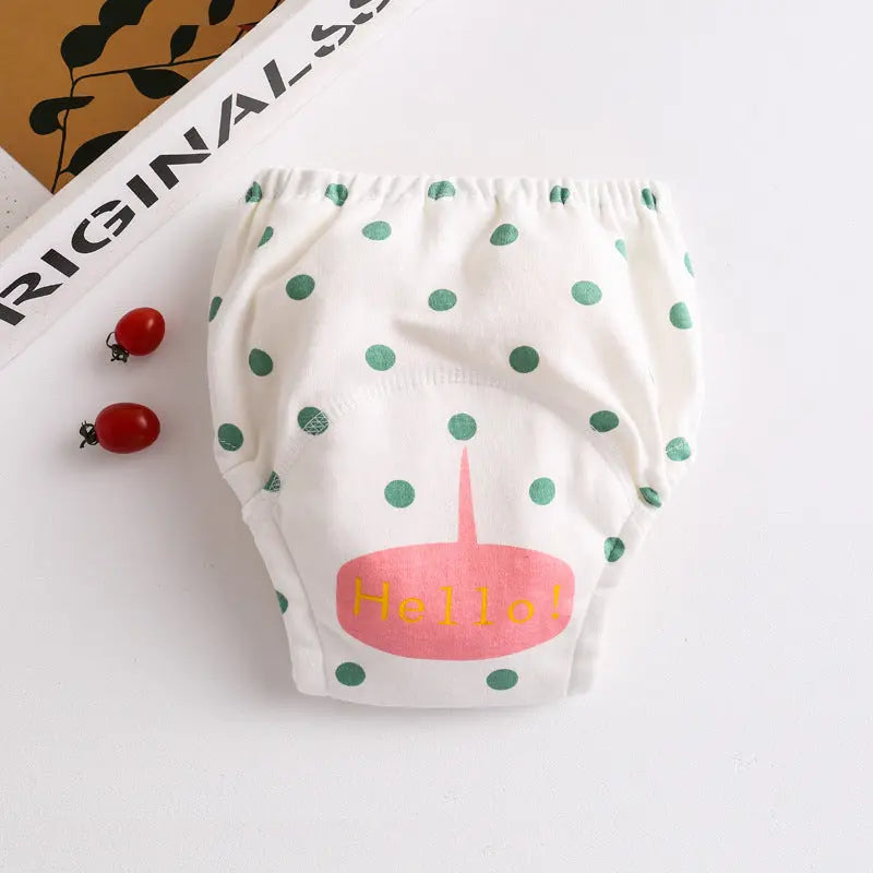 Cotton diaper pocket baby learning pants pull-up pants null