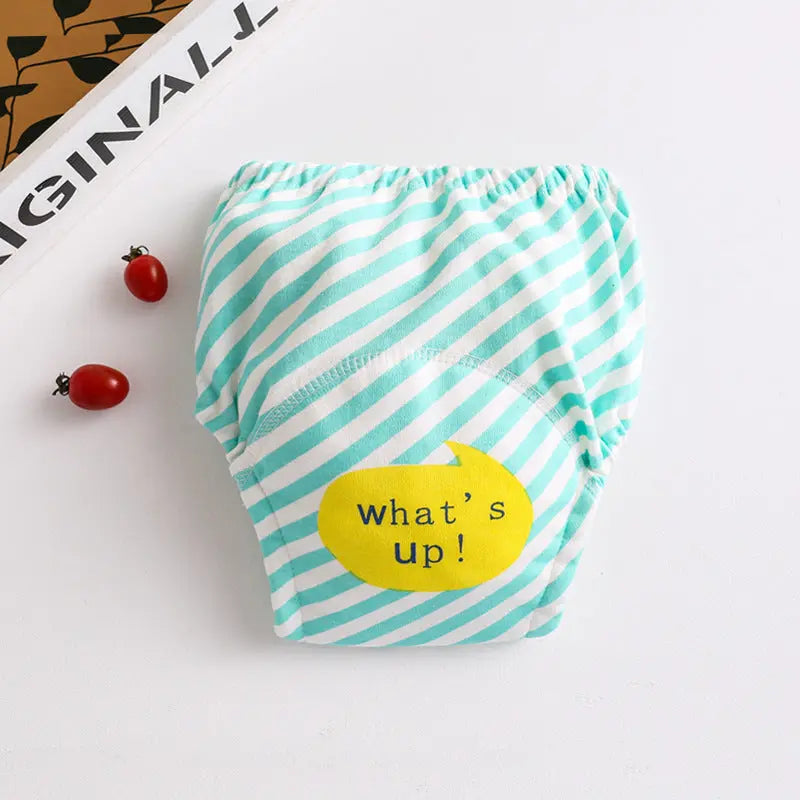 Cotton diaper pocket baby learning pants pull-up pants null