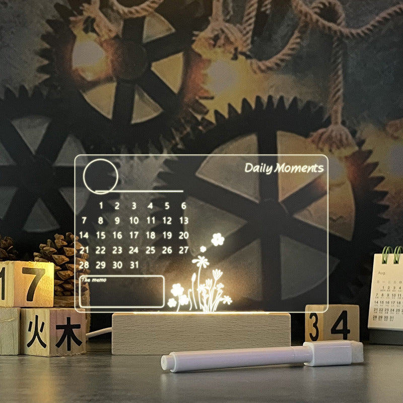 Creative Note Board Creative Led Night Light USB Message Board Baby Diaper Shops