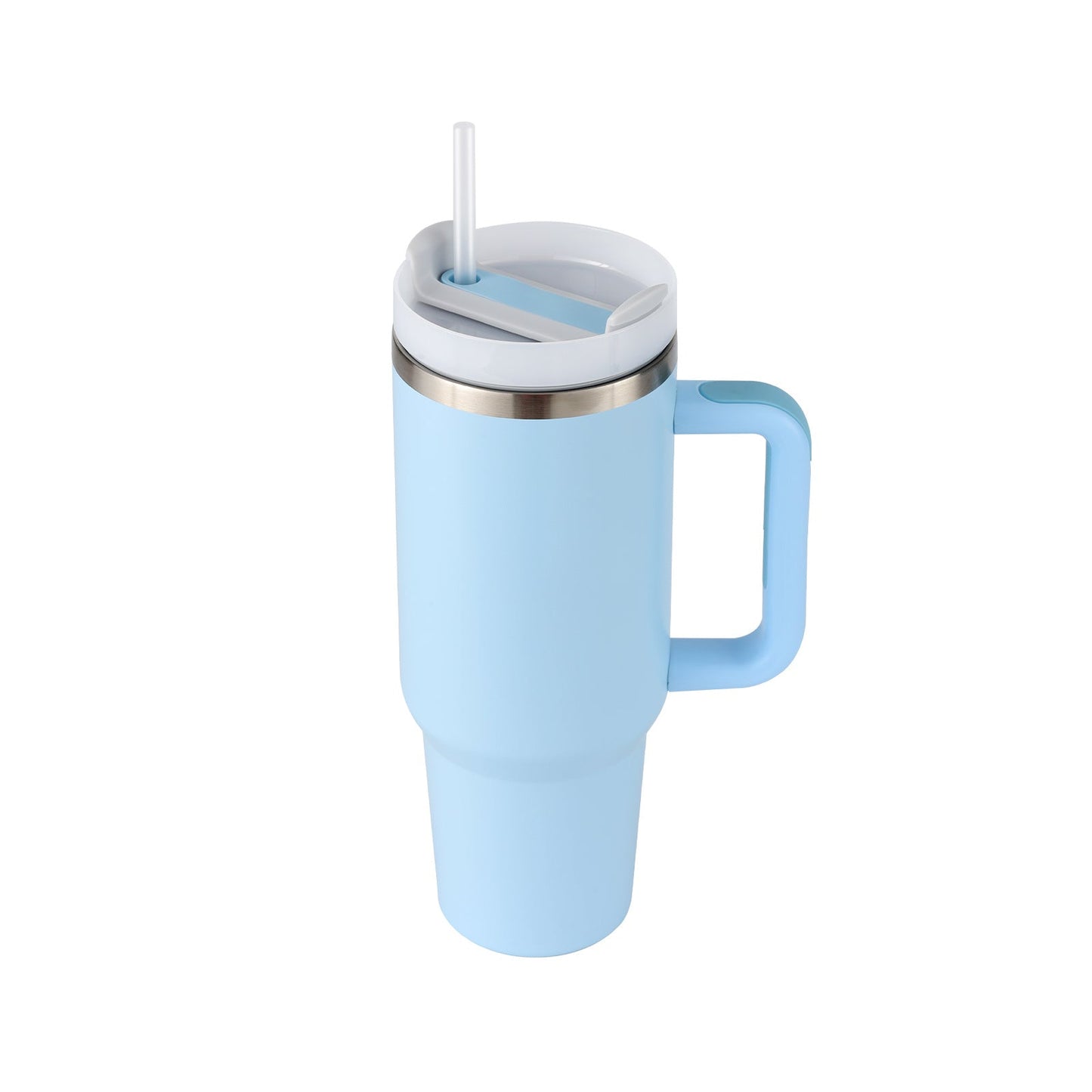 40 Oz Tumbler With Handle Straw Insulated, null
