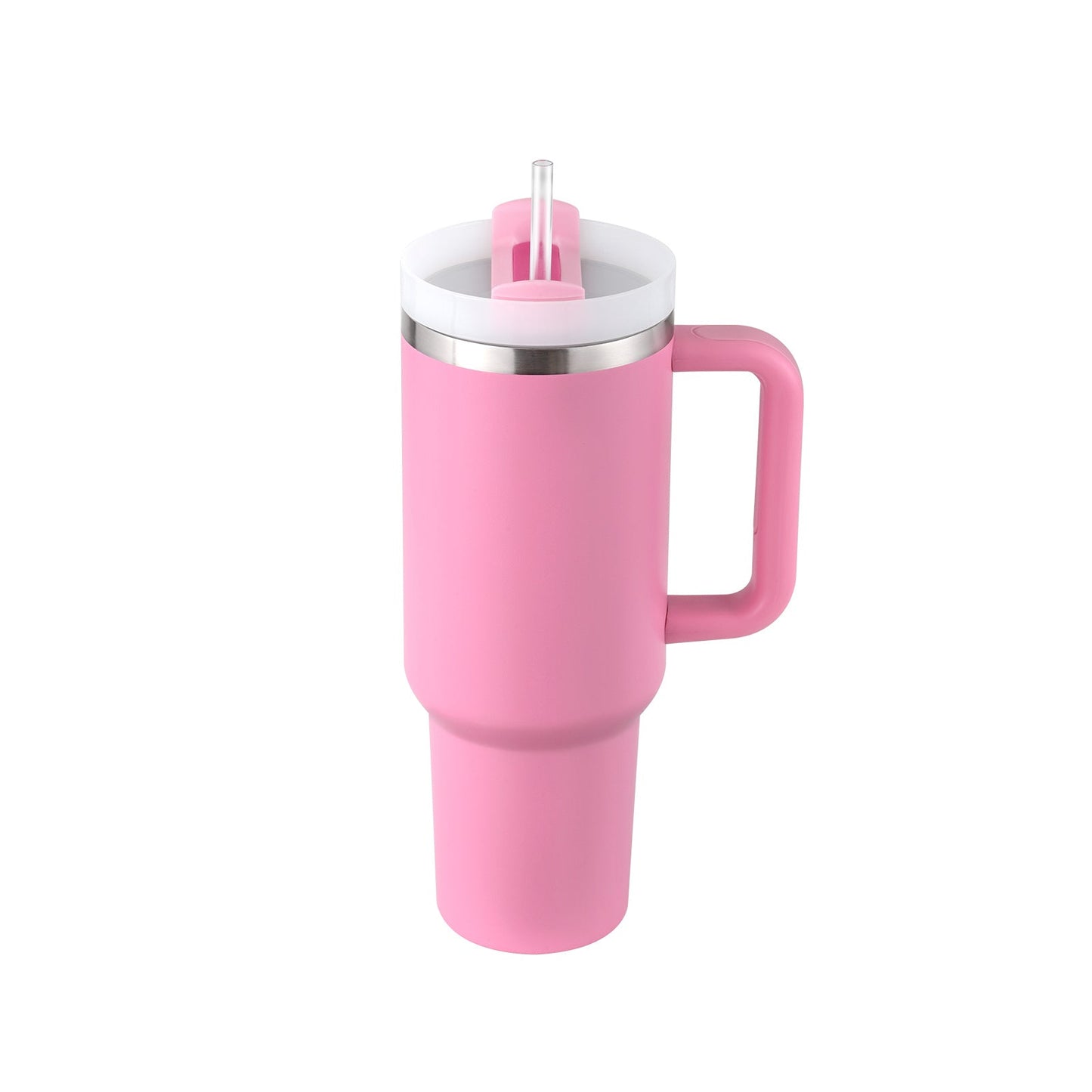 40 Oz Tumbler With Handle Straw Insulated, null