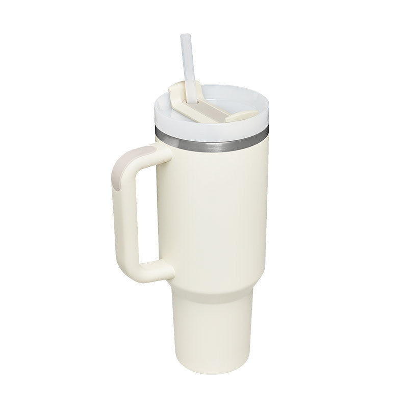 40 Oz Tumbler With Handle Straw Insulated, null