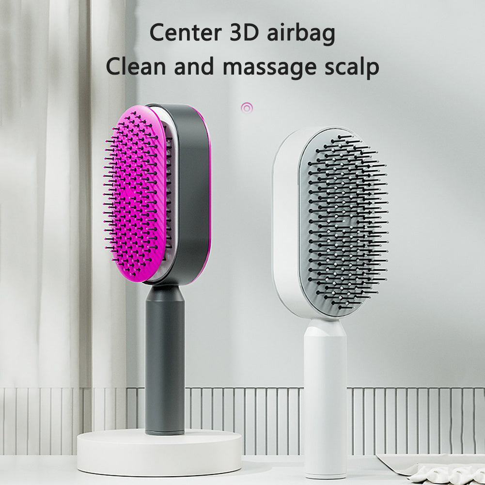 Self Cleaning Hair Brush For Women DC-THE CEO