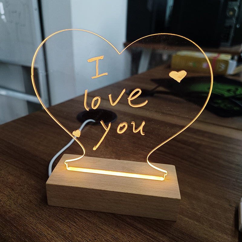 Creative Note Board Creative Led Night Light USB Message Board Baby Diaper Shops