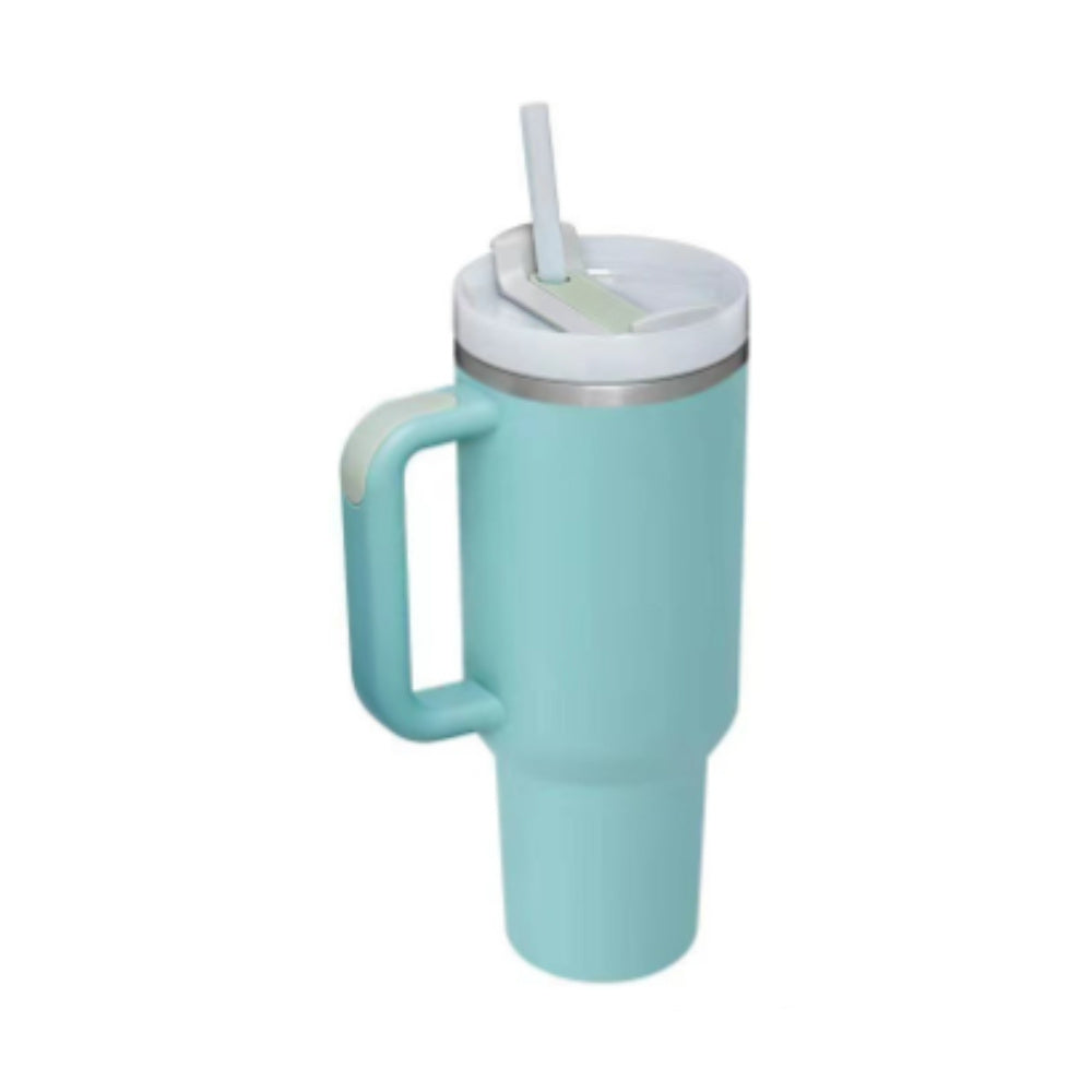 40 Oz Tumbler With Handle Straw Insulated, null
