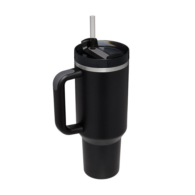 40 Oz Tumbler With Handle Straw Insulated, null
