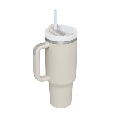 40 Oz Tumbler With Handle Straw Insulated, null