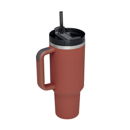 40 Oz Tumbler With Handle Straw Insulated, null