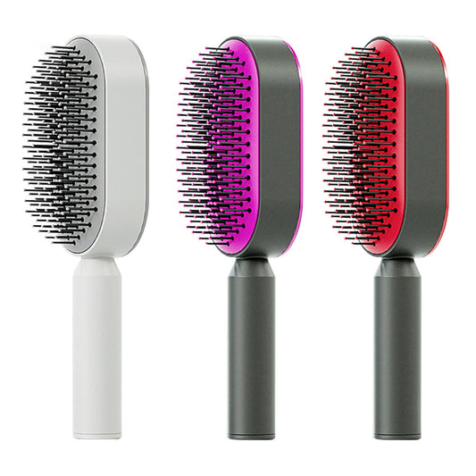 Self Cleaning Hair Brush For Women DC-THE CEO