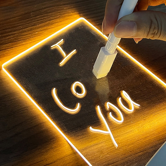 Creative Note Board Creative Led Night Light USB Message Board Baby Diaper Shops