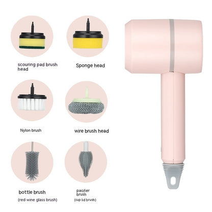 Electric Cleaning Brush Dishwashing Brush Automatic Wireless